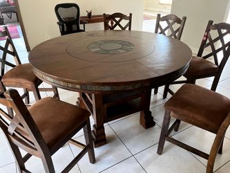 Sunny  Design  Dining Table, Santa Fe,with  6 Chairs