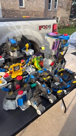 Collection of Batman toys