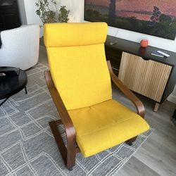 Yellow Rocking Arm Chair