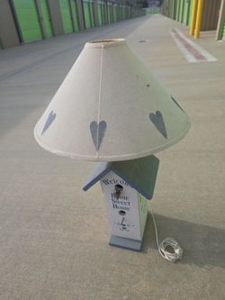 Birdhouse lamp West lampshade