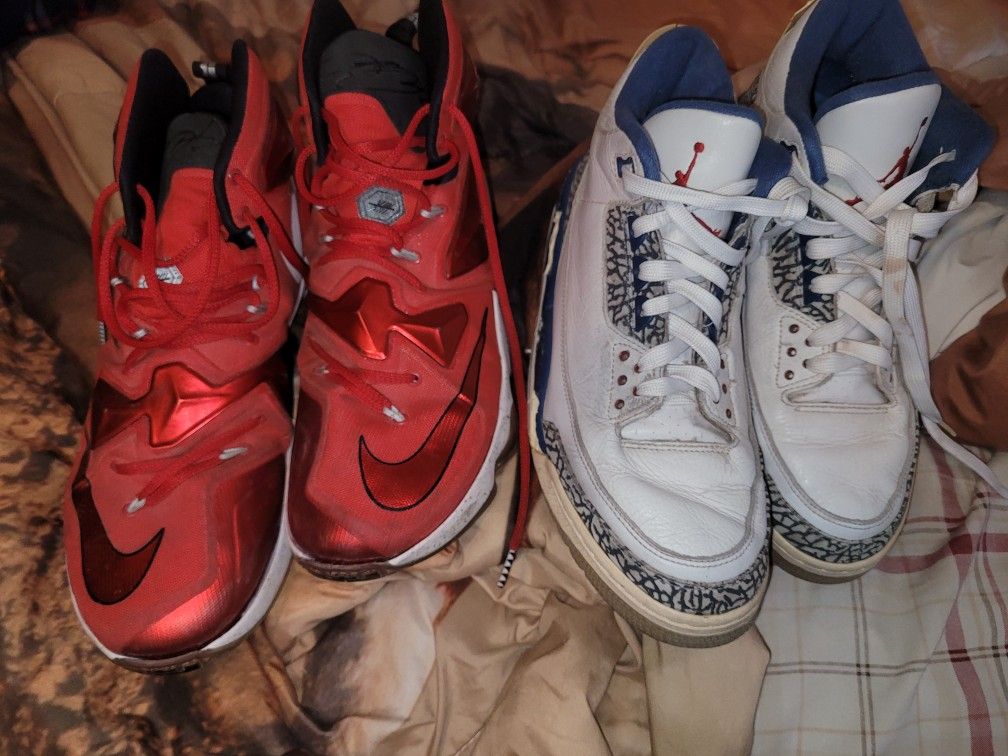 Micheal Jordan, Lebron James Shoes