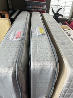 3 twin mattresses.