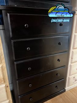 Black jumbo pinewood cajonera Comoda de Pino Nuevo new