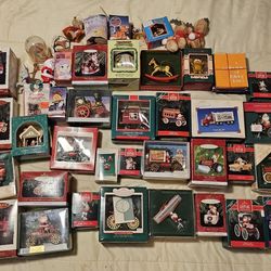 VINTAGE HALLMARK XMAS ORNAMENTS