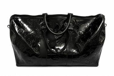Watson Vegas Black Patent Duffle Bag