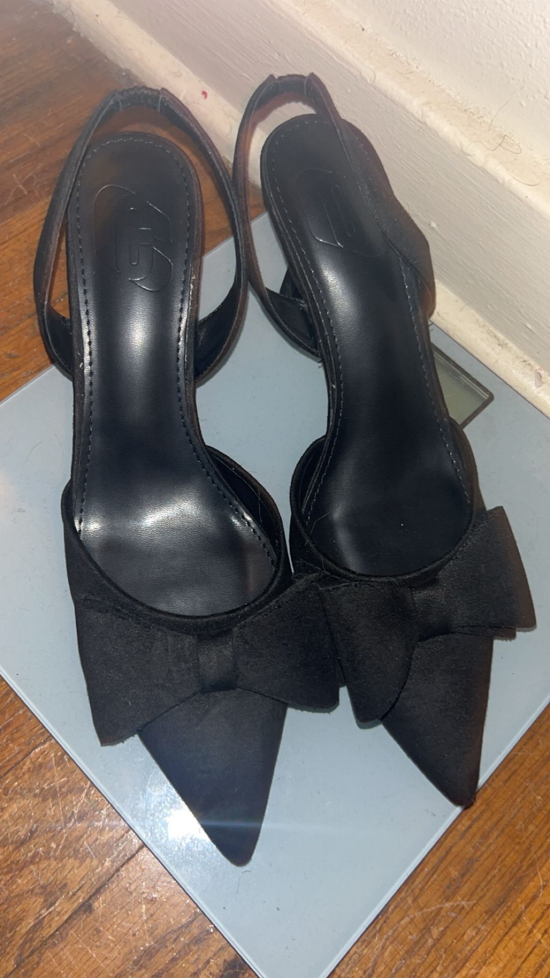 Black Bow Tie Heels