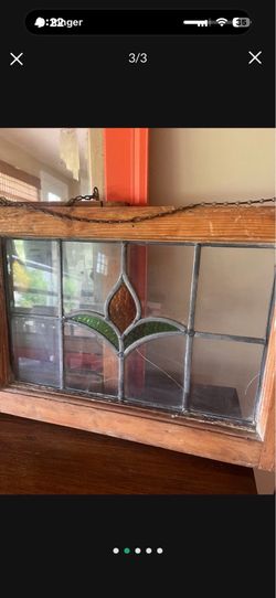 Antique Glass Window Pane from Historic Home in Tucson - 20”x14”