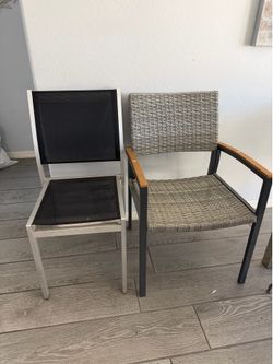 Patio chairs together