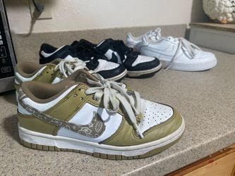 Nike Dunk Low Olive Paisley Sneakers