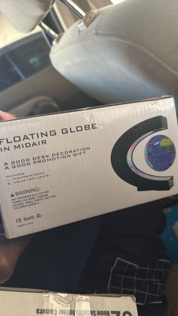 Floating globe in midair