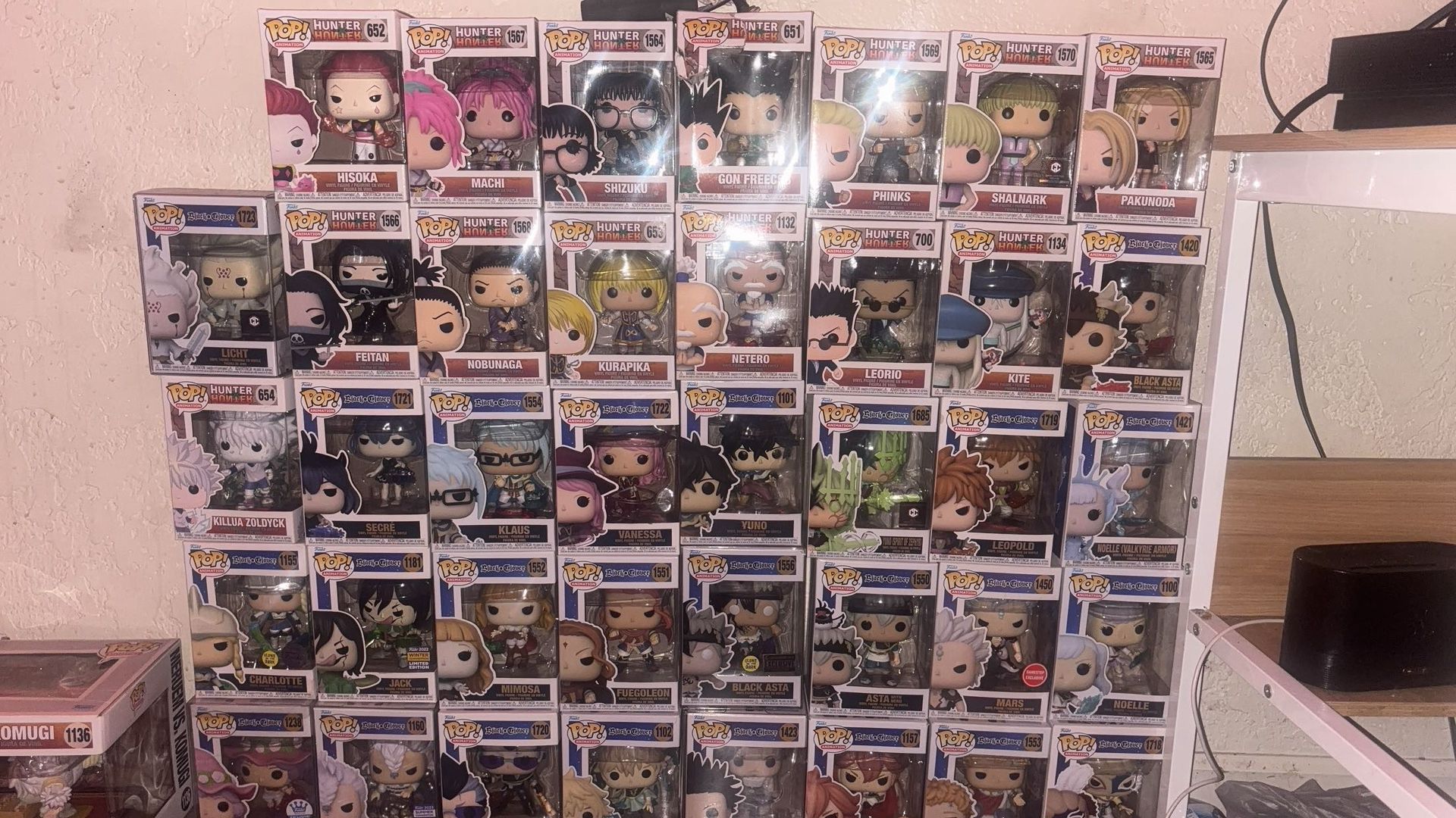 Black Clover x HxH funko pop collection 
