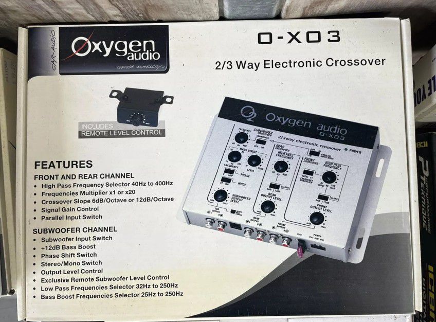 O2 OXO3 2/3 Way Electronics Crossover (Oxygen Audio O-XO3)
