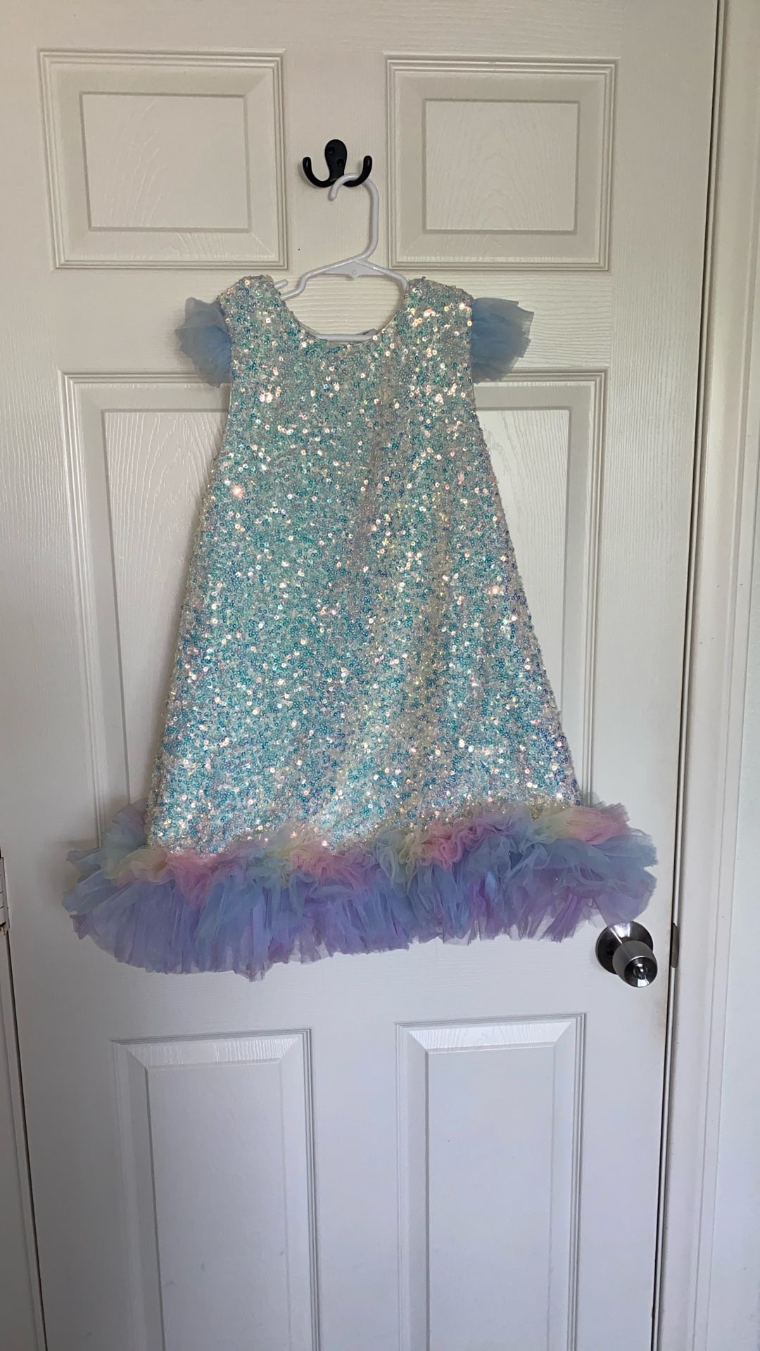7y Sequin Tulle Dress