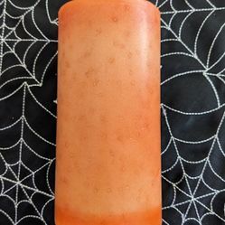 Orange Pillar Candle