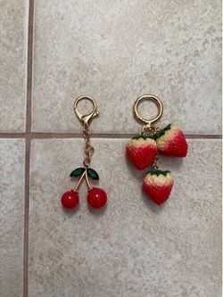 Strawberry keychain