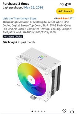 Thermalright Assassin X 120R ARGB CPU Cooler