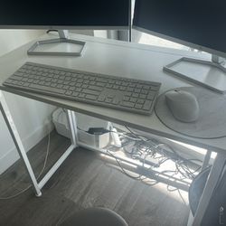 Foldable White Desk