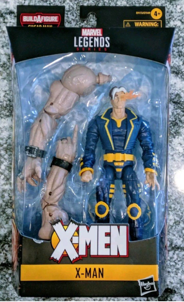 Marvel Legends Age of Apocalypse X-Men X-Man Collectible Action Figure Toy with Sugar Man Build a Figure Piece