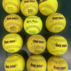 12 EVIL softballs built to be the farthest flying slow pitch balls