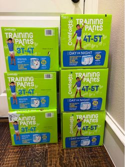 Kroger Brand.  BOYS Comforts Training Pants. Size 3T-4T ; 4T-5T.Brand new. $12 a box