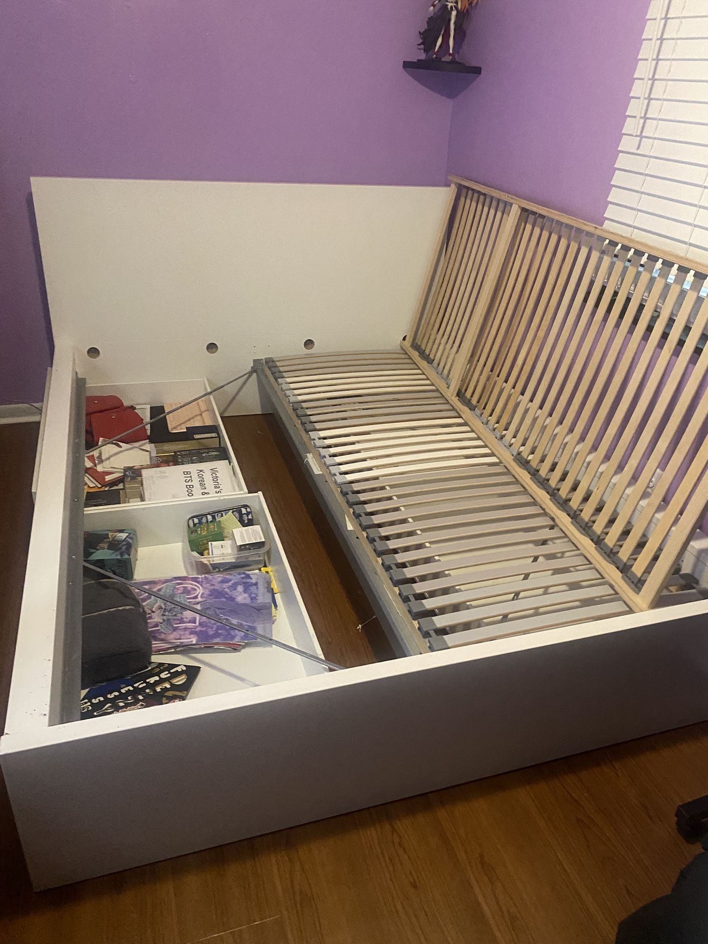 Queen Size Bed Frame And Foam Mattress From IKEA