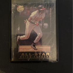 Deion Sanders 1992 Allstar Fleer Ultra Baseball Card 