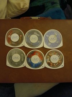 Lot of 6 PSP UMD Games Disc Only