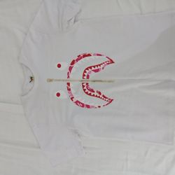 White And Pink Bape Shirt 