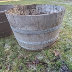 FREE Planters - Some Large Size, 1 Wine Barrel