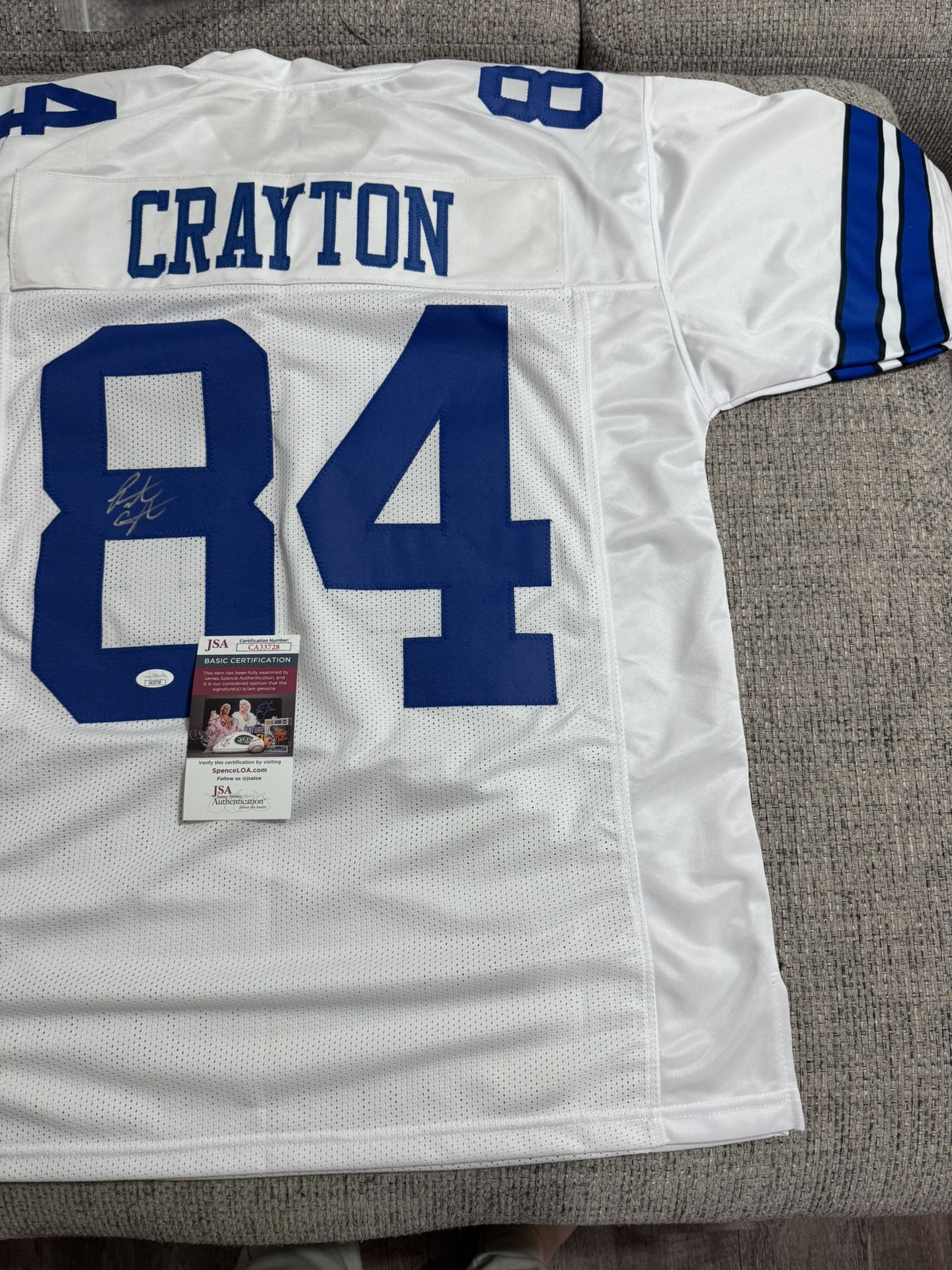 Patrick Crayton Signed Autograph Custom Jersey - JSA Coa - Dallas Cowboys