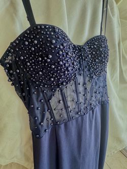 New Women’s evening dress corset pearls  with tags L