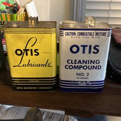 Otis Lubricant And Cleaning Compound Cans