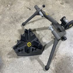Foldable Cycle Ops Trainer With Climbing Riser Block
