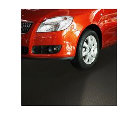 Rubber Garage Floor Tiles, 8-pack Black Heavy Duty