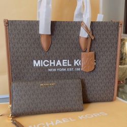 Brand New!!! A💯 Authentic!!!  Michael Kors mirella tote bag with a wristlet wallet 