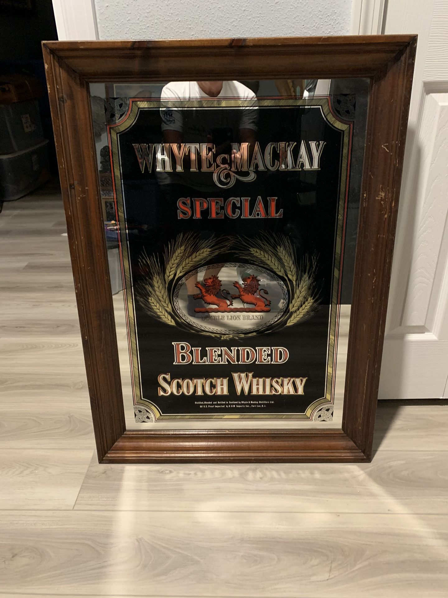 Vintage Whyte & Mackey Whiskey sign