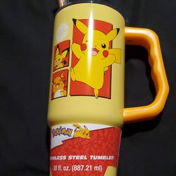 Pokémon Pikachu 30 oz Stainless Steel Tumbler