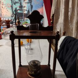 Antique Vintage Oil Lamp Glass 