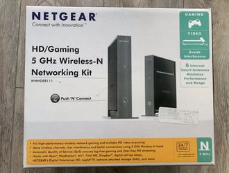 NETGEAR WNHDE111 HD/Gaming 5 GHz Wireless-N Networking Kit