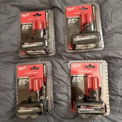 milwaukee m-12 batteries