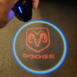 Dodge Door Projector Lights Rechargeable No Batteries 
