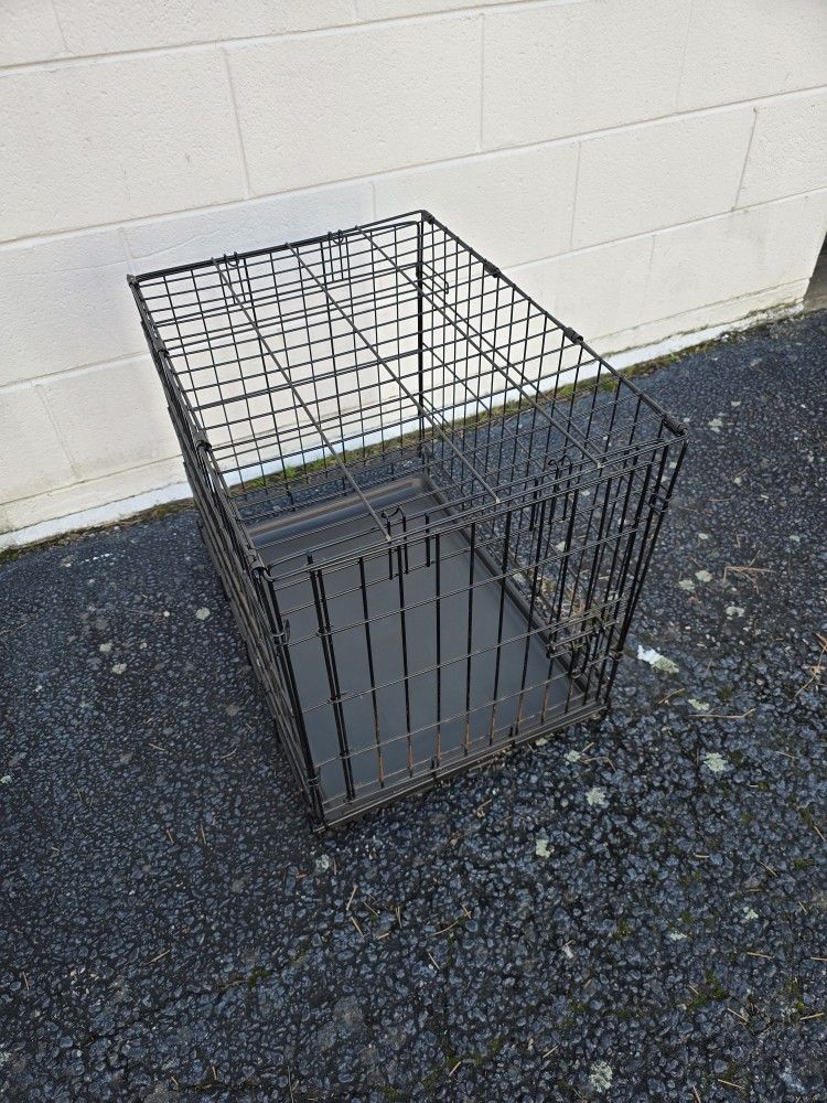 Callapsible Medium Dize Dog Crate with Removable Tray