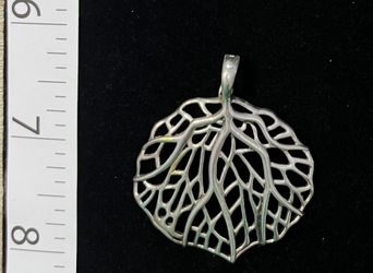 Whitney Kelly Sterling Silver Leaf Pendant 