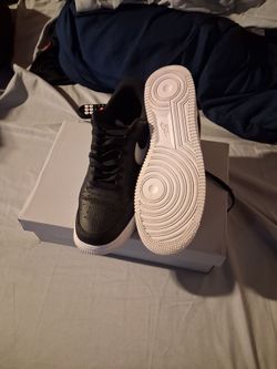 Black and white air force 1s.  size 9.5