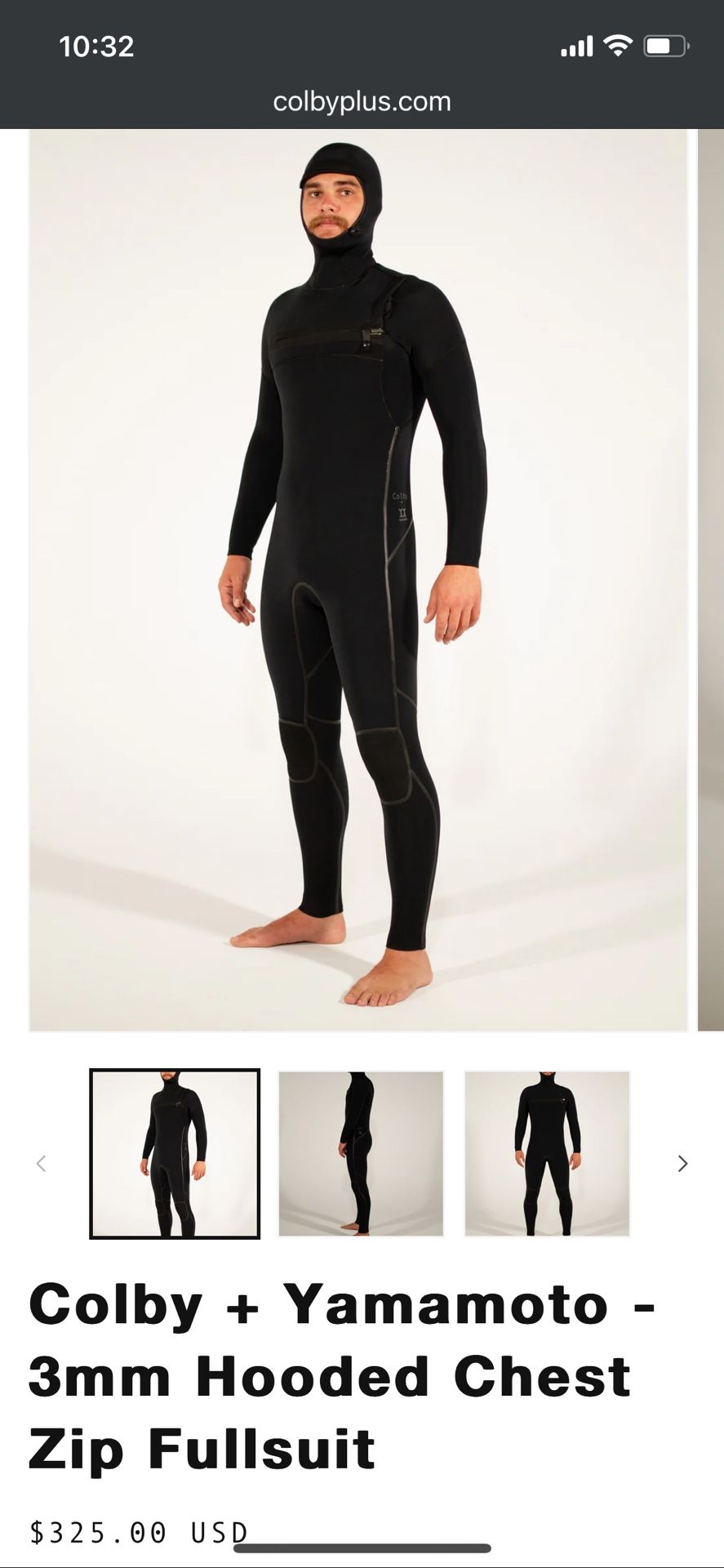 Colby Plus 3mm Hooded Full Wetsuit