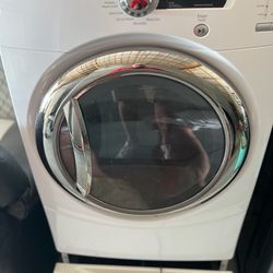 GE® 7.5 cu. ft. stainless steel capacity frontload dryer with Steam (electric)
