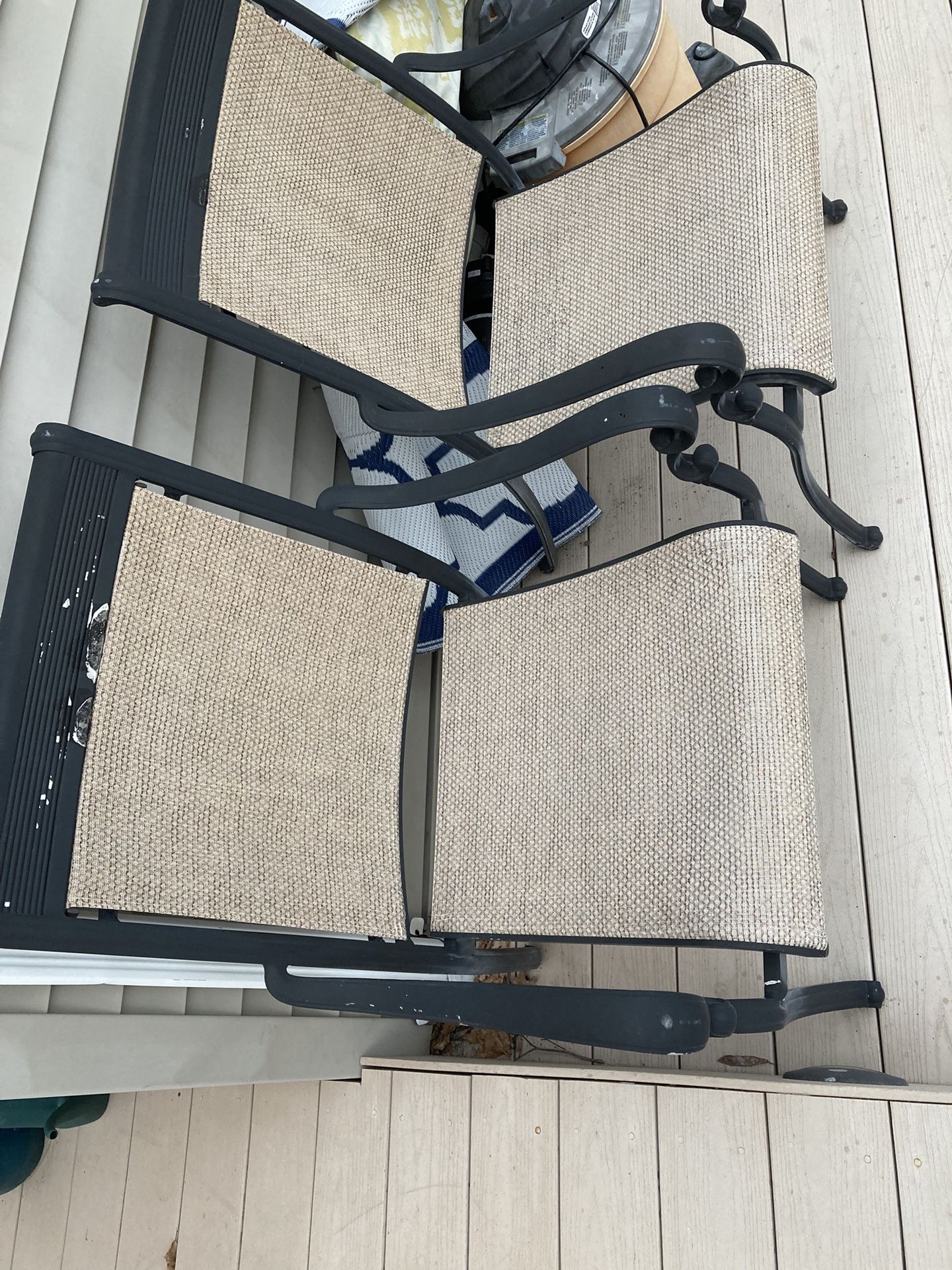 Metal Deck Chairs -2