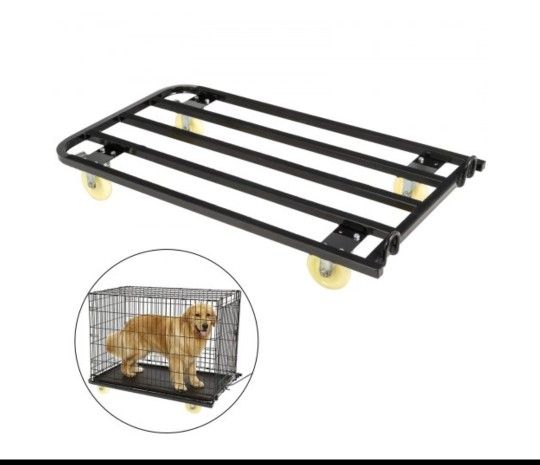 Dog Crate Dolly Pet Crate Dolly 42.5x23.6x7" For Dog Shows Dog Carrier