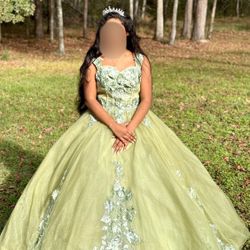 Exquisite Ball Gown And Hoop Skirt Size 8