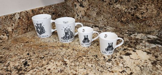 William-Sonoma Mama, Papa and Little Bear mugs